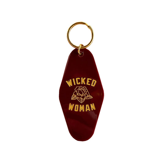Wicked Woman Motel Keychain